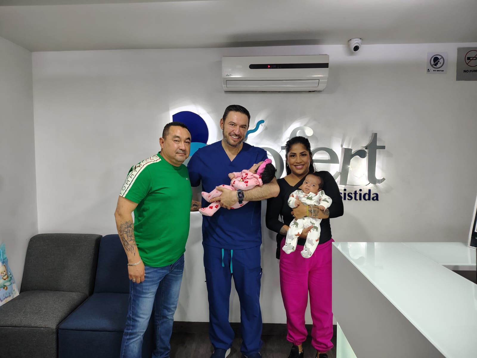Recién nacido de paciente de Biofert